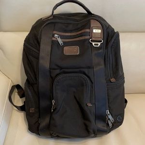 TUMI Canvas and Leather backpack large